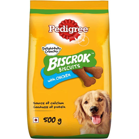 Pedigree Chicken Flavour Biscrok Dog Biscuits Dog Treats