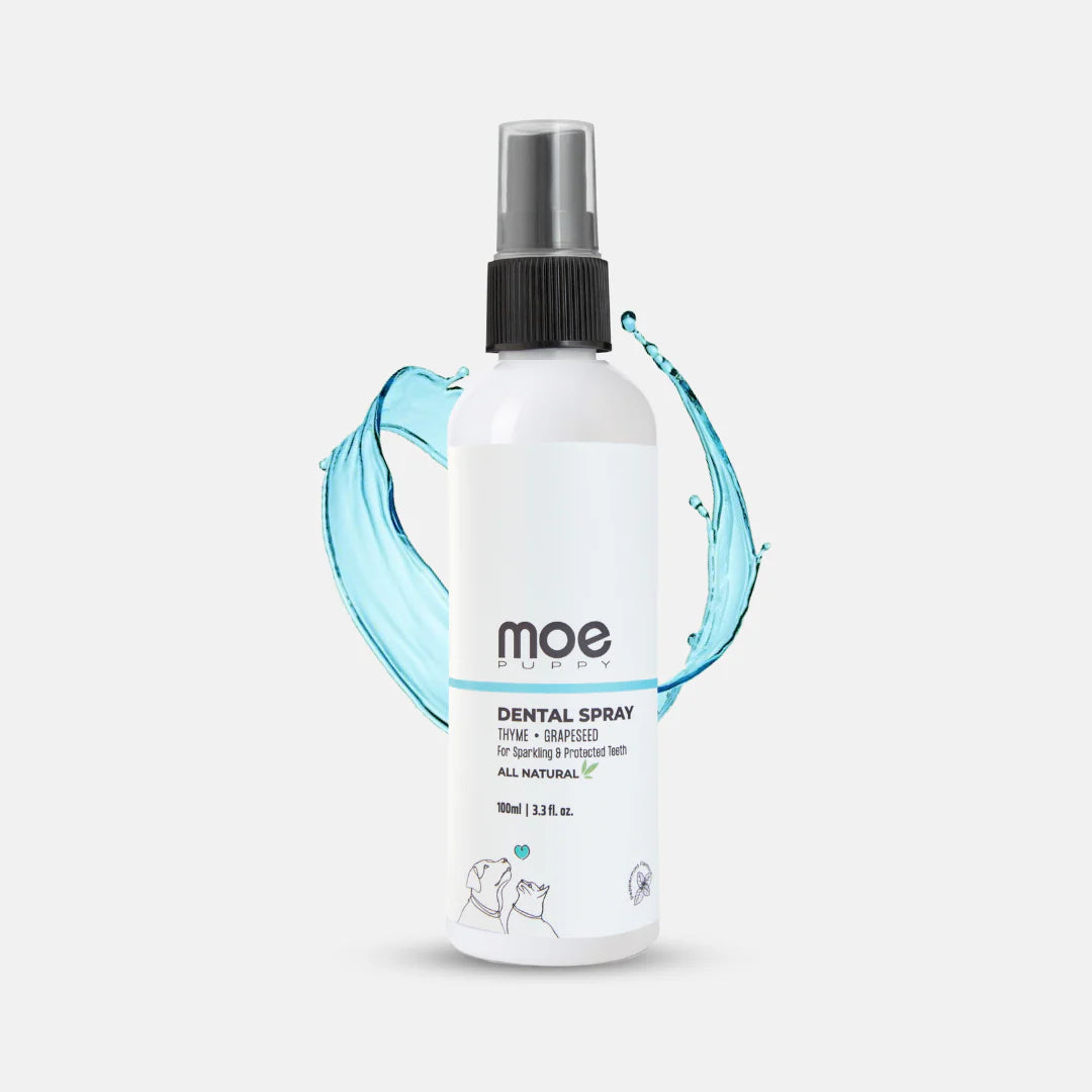 Moe Puppy Dental Spray Cruelty Free with Thyme and Grapeseed For Dogs and Cats 100ml