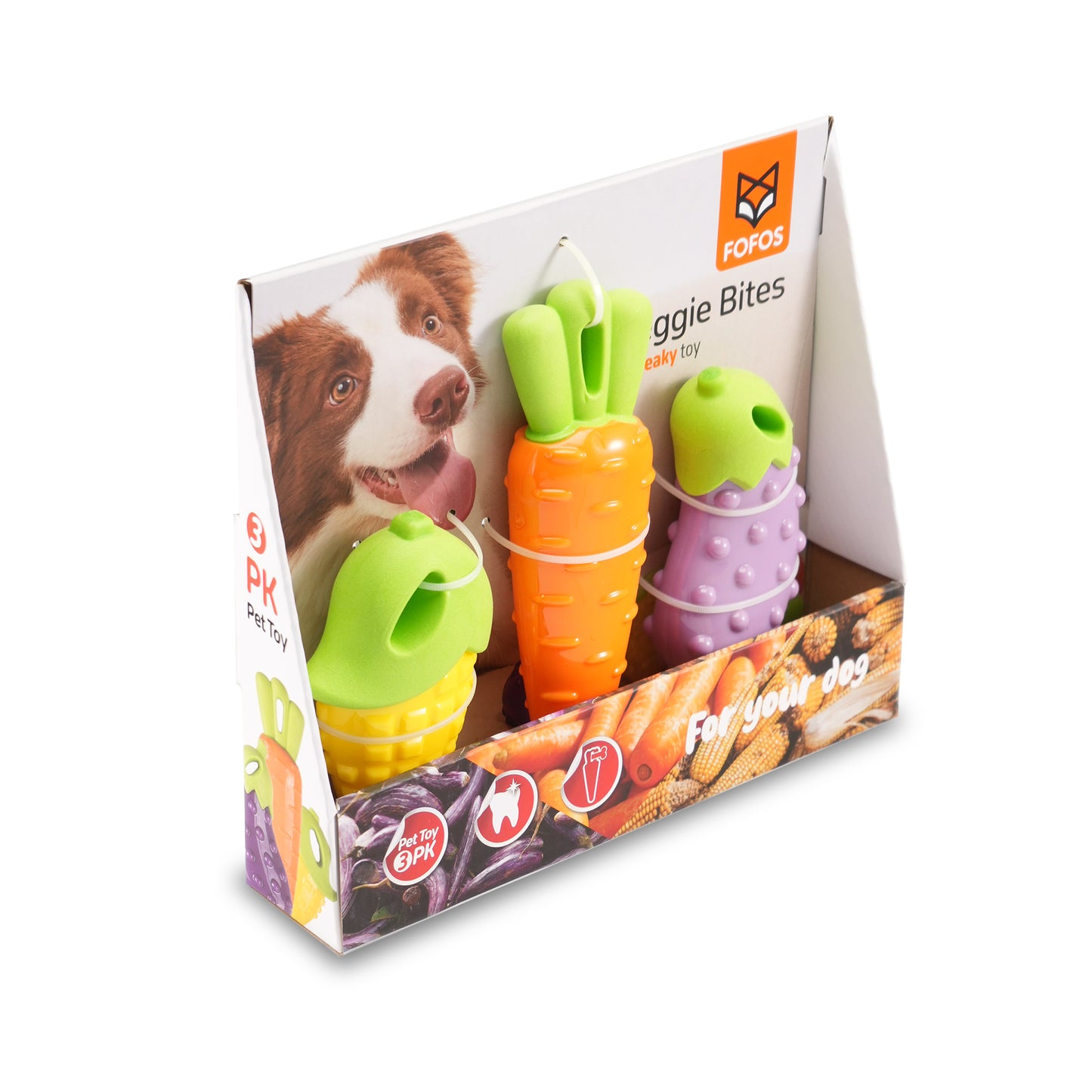 FOFOS Vegi Chew Toy Set M/L 29 x 7 x 23.5 cm