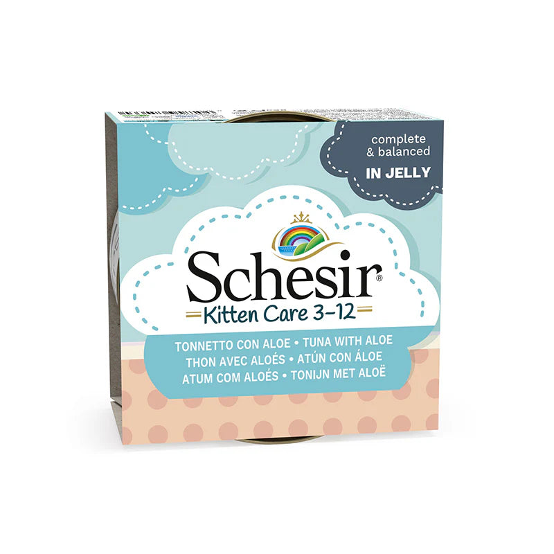 Schesir Kitten Tuna Whole Meat and Rice with Aloe Vera Cat Wet Food 85g