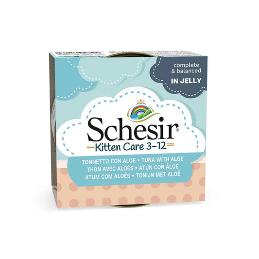 Schesir Kitten Tuna Whole Meat and Rice with Aloe Vera Cat Wet Food 85g