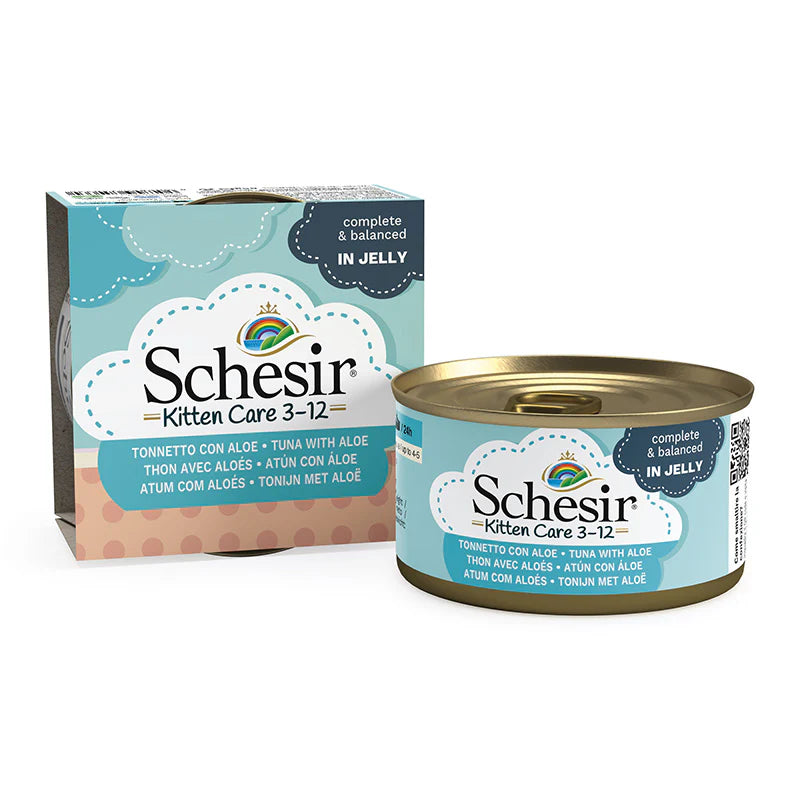 Schesir Kitten Tuna Whole Meat and Rice with Aloe Vera Cat Wet Food 85g