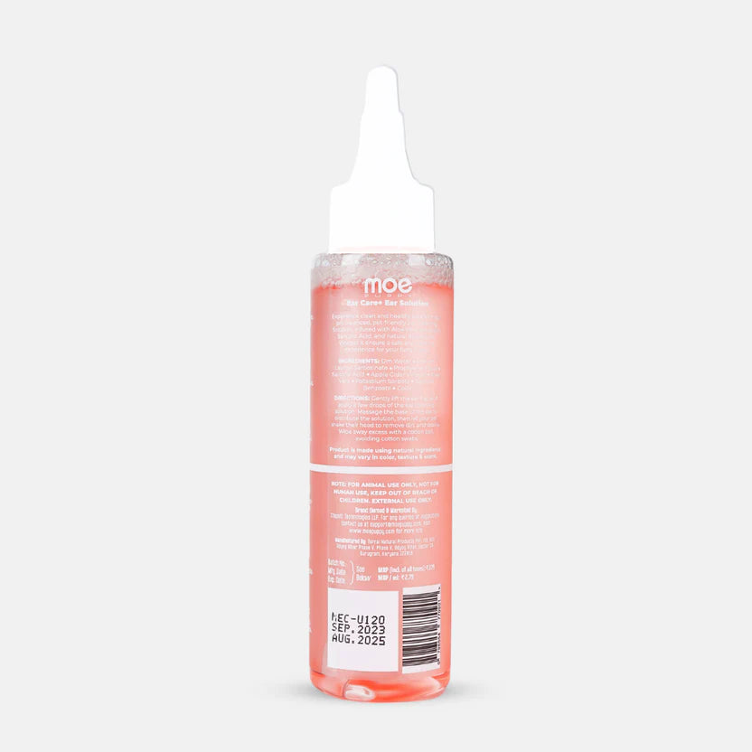 Moe Puppy Ear Care Cruelty Free and Plant Based Formula For Dogs & Cats 100ml
