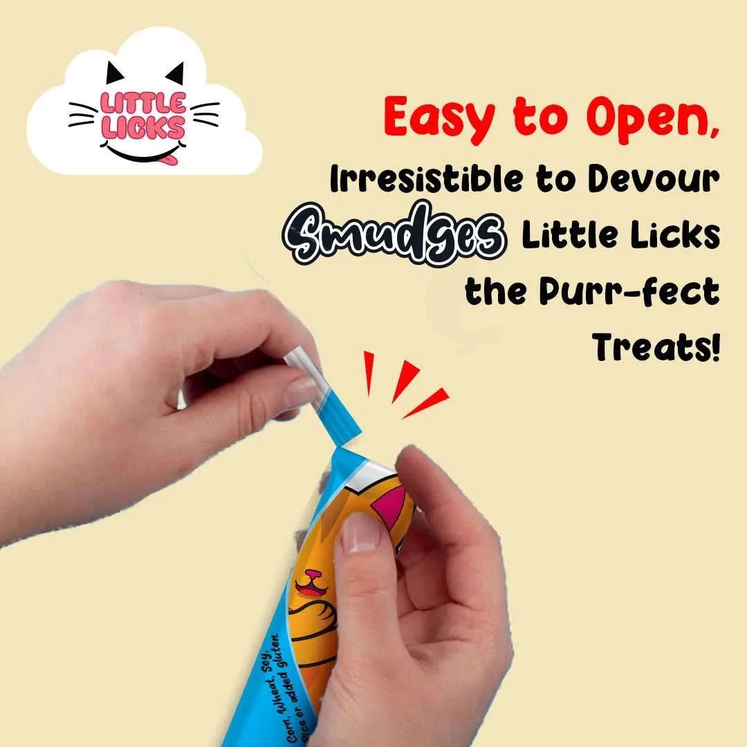 Smudges Little Licks Adult Chicken Creamy Bisque Treats for Adult Cat 4 x 15g