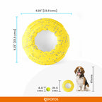 FOFOS Super Flyer Yellow Dog Toy 23.5 x 23.5 x 4 cm