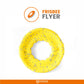 FOFOS Super Flyer White Dog Toy 23.5 x 23.5 x 4 cm