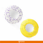 FOFOS Super Flyer Yellow Dog Toy 23.5 x 23.5 x 4 cm