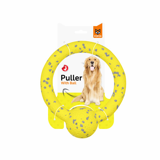 FOFOS Durable Puller Dog Toy Yellow/Grey 20 x 18 x 7 cm