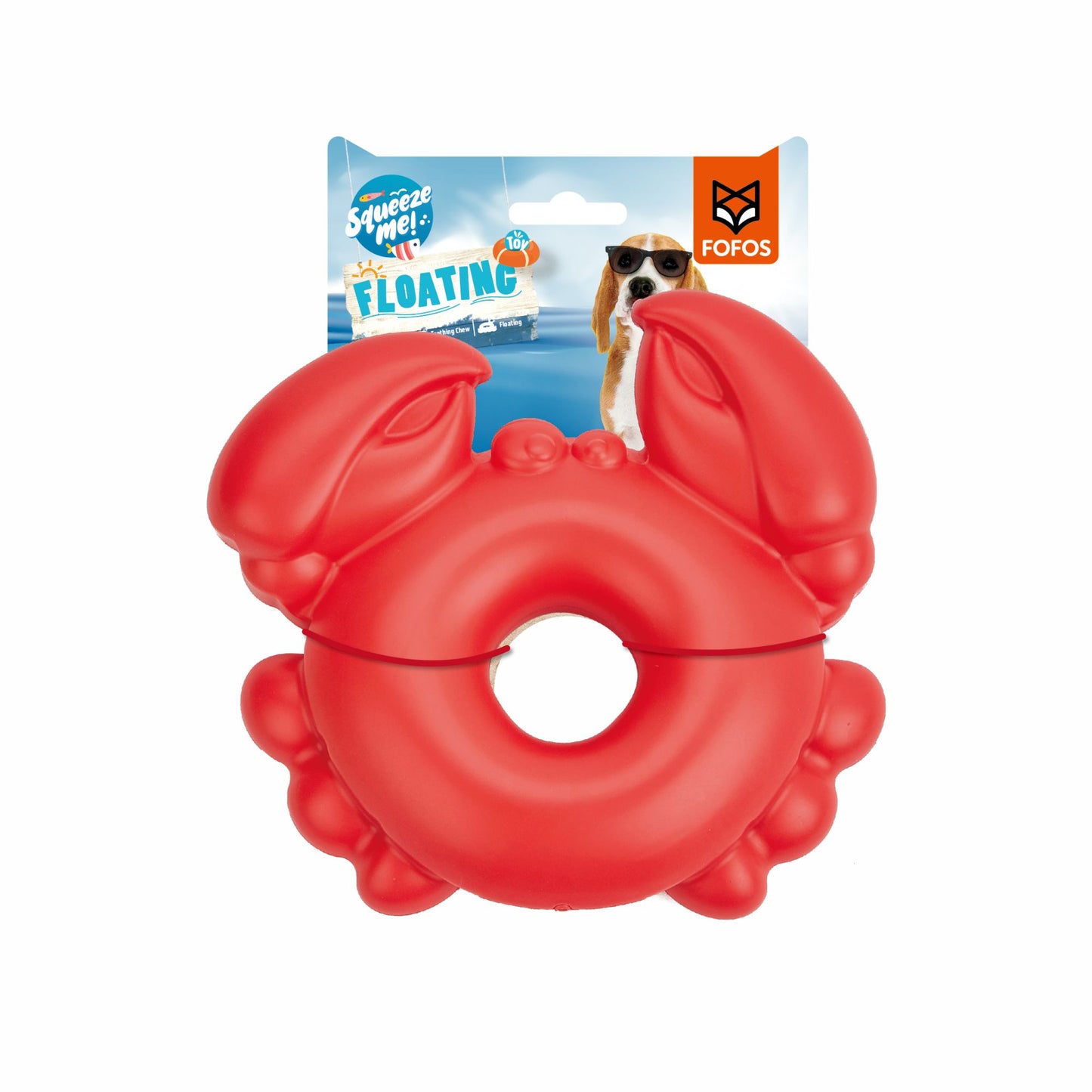 FOFOS Ocean Animal Chewing Squeaky Crab 17 x 4 x 15.5 cm