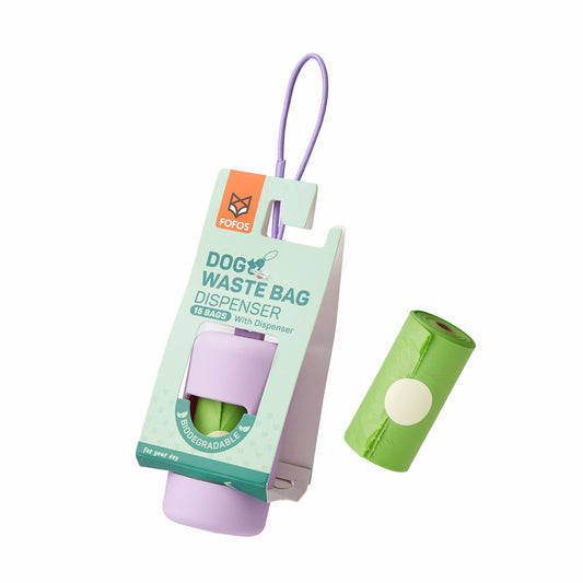 FOFOS Poop Bag Sets Purple 6x6x11cm