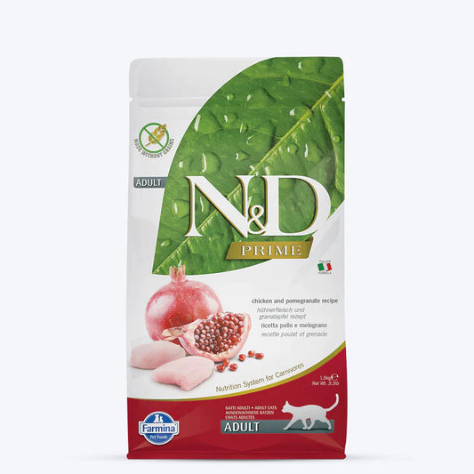 Farmina N&D Prime Chicken & Pomegranate Grain Free Adult Cat Dry Food 1.5kg