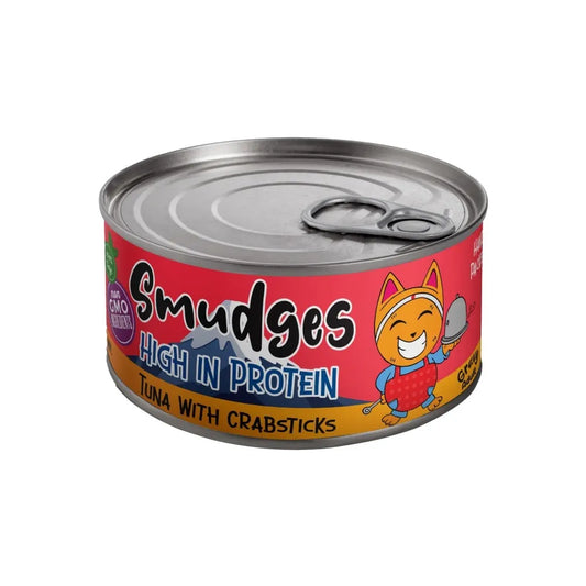 Smudges High in Protein Tuna with Crabsticks in Gravy Adult Cat Wet Food 80gm