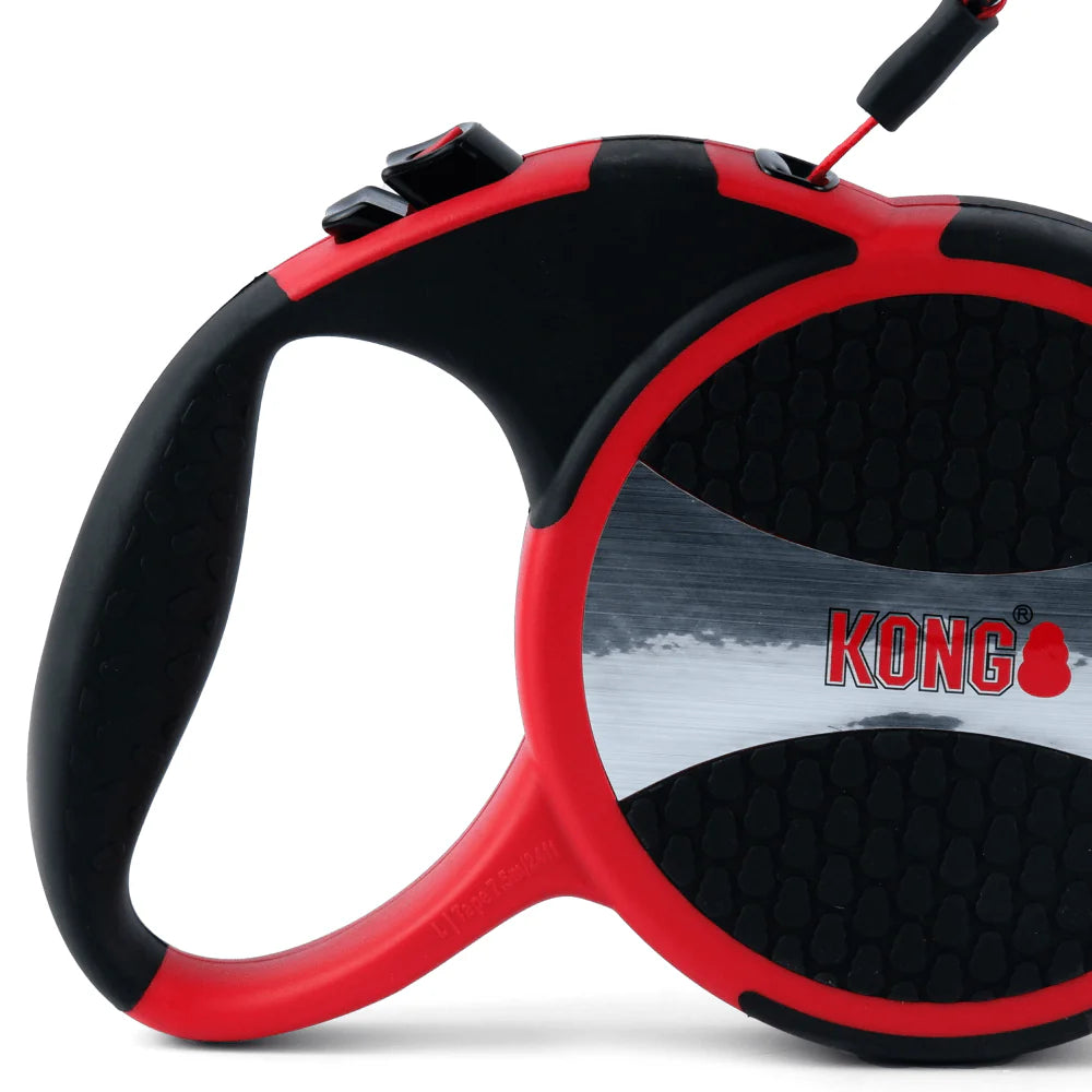 Kong Retractable Explor Dog Leash Red 7.5m I Up To 50kg I Large