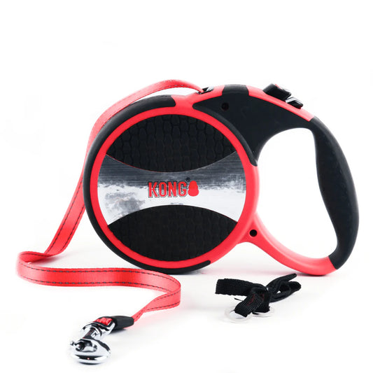 Kong Retractable Explor Dog Leash Red 7.5m I Up To 50kg I Large