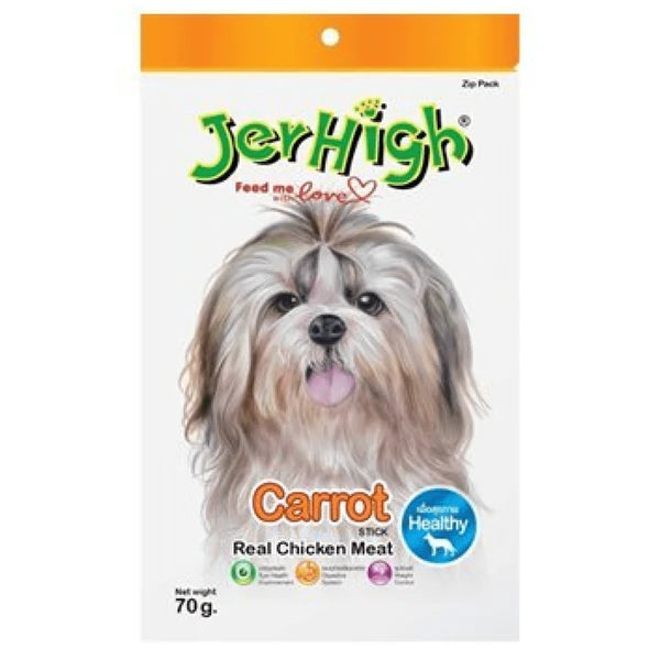 Jer High Chicken with Carrot Stick Real Chicken Meat Treat For Dogs 70g