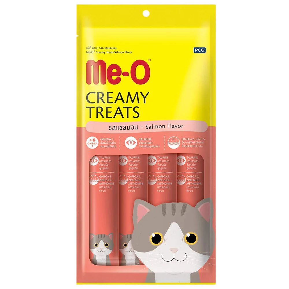 ME-O Salmon Flavor Creamy Treat For Cat 15gx4 Sachets in Pack