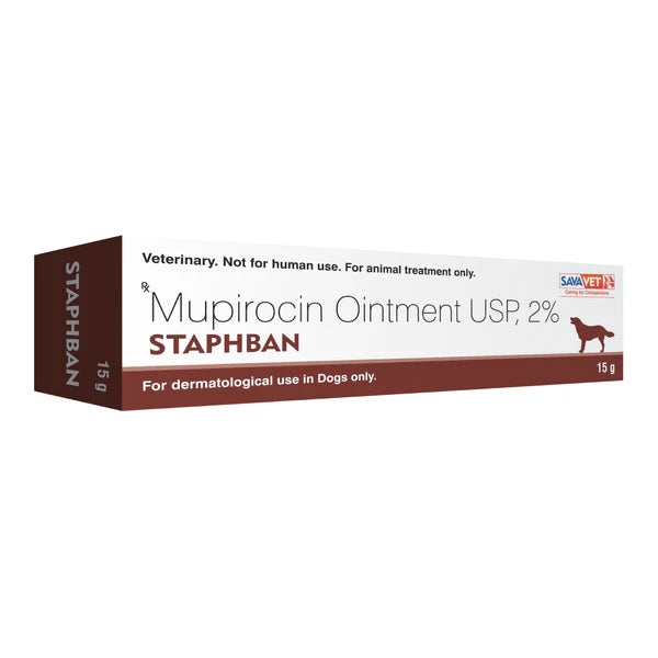 Sava Vet  Staphban Mupirocin Ointment for Dogs 15g