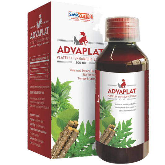 Sava Vet Advaplat Platelet Enhancer Syrup for Dogs and Cats 200ml