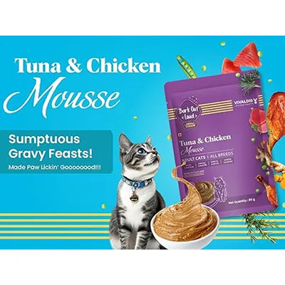 Bark Out Loud Fresh Tuna & Chicken Mousse Adult Cat Wet Food 85g