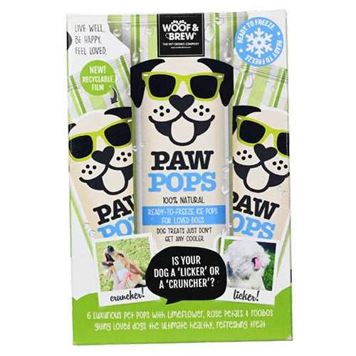 Woof & Brew Ice Paw Pops Dog Treat 6x30ml