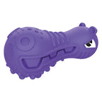 GiGwi Dumbbell Hippo Heads Treat Dispenser and Squeak Toy for Dogs Medium