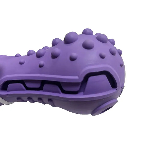 GiGwi Dumbbell Hippo Heads Treat Dispenser and Squeak Toy for Dogs Medium