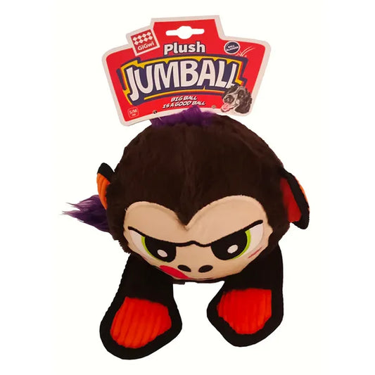 GiGwi Plush JUMBALL Monkey Toy for Dogs (Brown) Medium 27 x 15 x 24cm