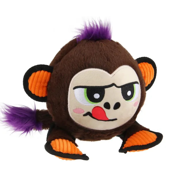 GiGwi Plush JUMBALL Monkey Toy for Dogs (Brown) Medium 27 x 15 x 24cm