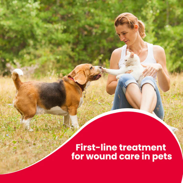 Beaphar Povidone Iodine Wound Healing Spray for Dogs Cats And Small Animal 125ml