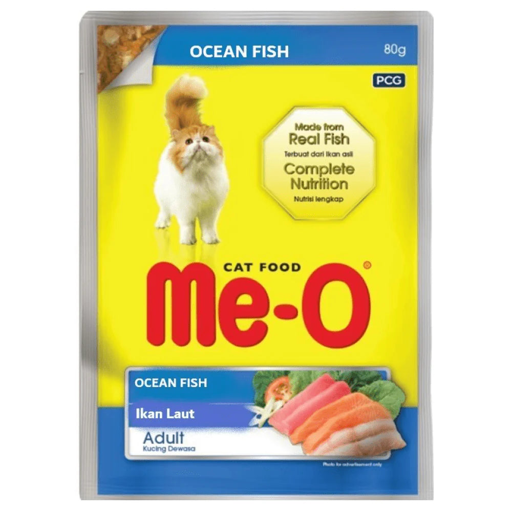 Me-O Adult Ocean Fish Wet Cat Food 80gm (Pack of 12)