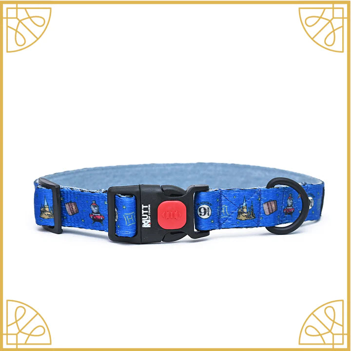 Mutt of Course Harry Potter Welcome to Hogwarts Denim Collar For Dogs