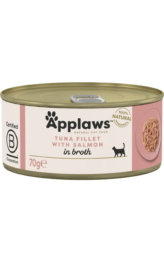 Applaws Cat Tin Tuna Fillet with Salmon 70gm