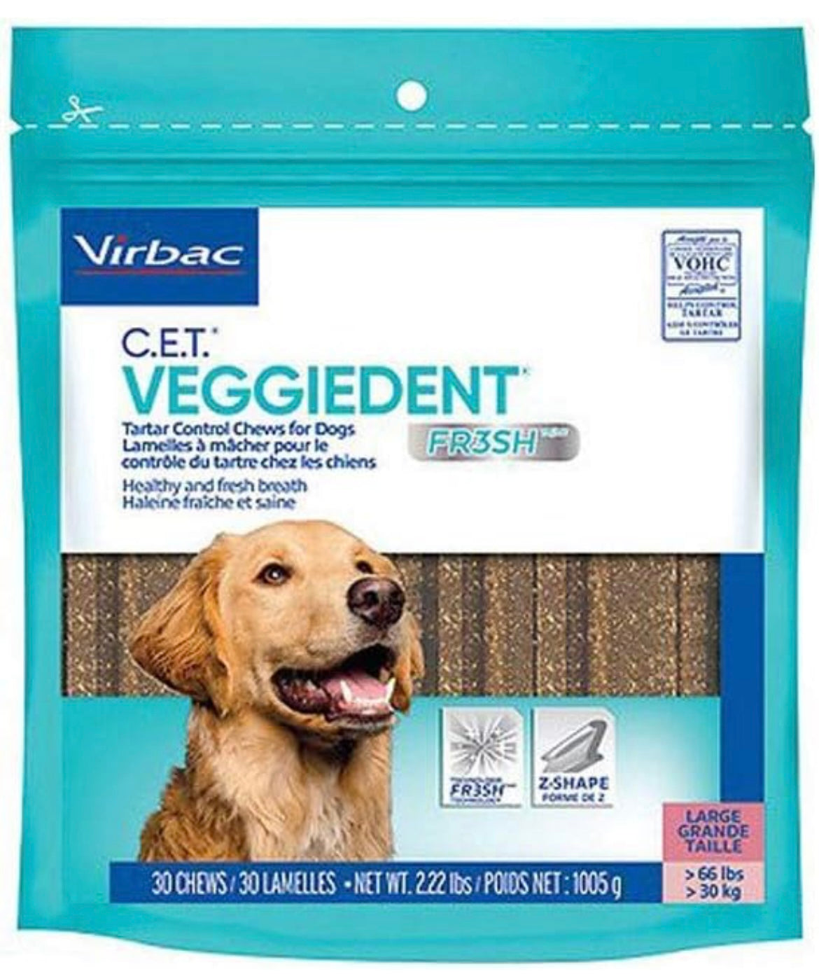 Virbac Veggiedent Oral Hygiene Chew For Dogs