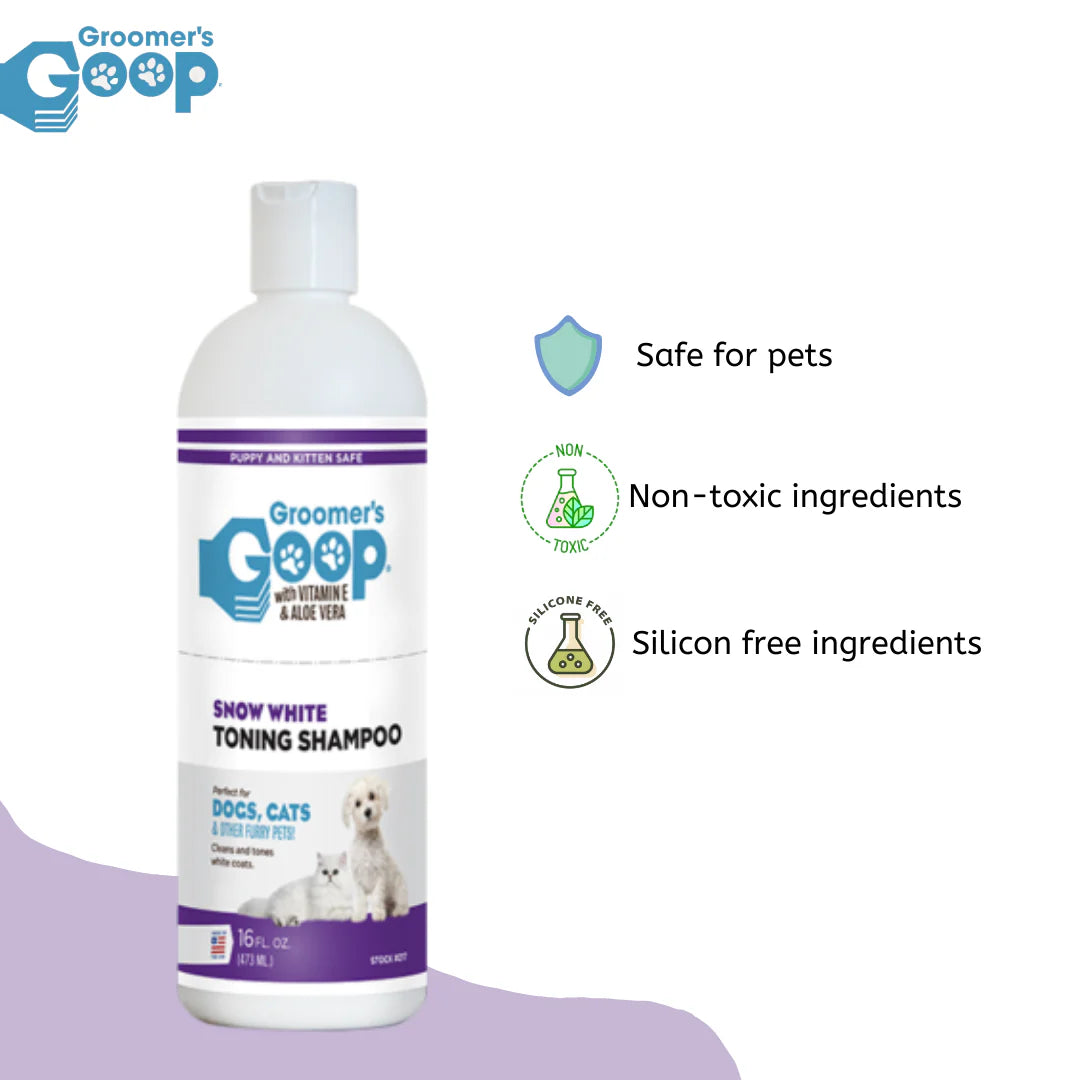 Groomers Goop Snow White Toning Shampoo 473 ml