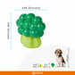 FOFOS Giggling Vegi-Bites Interactive Dog Toy Broccoli 9.3 x 6.4 x 10.4 cm