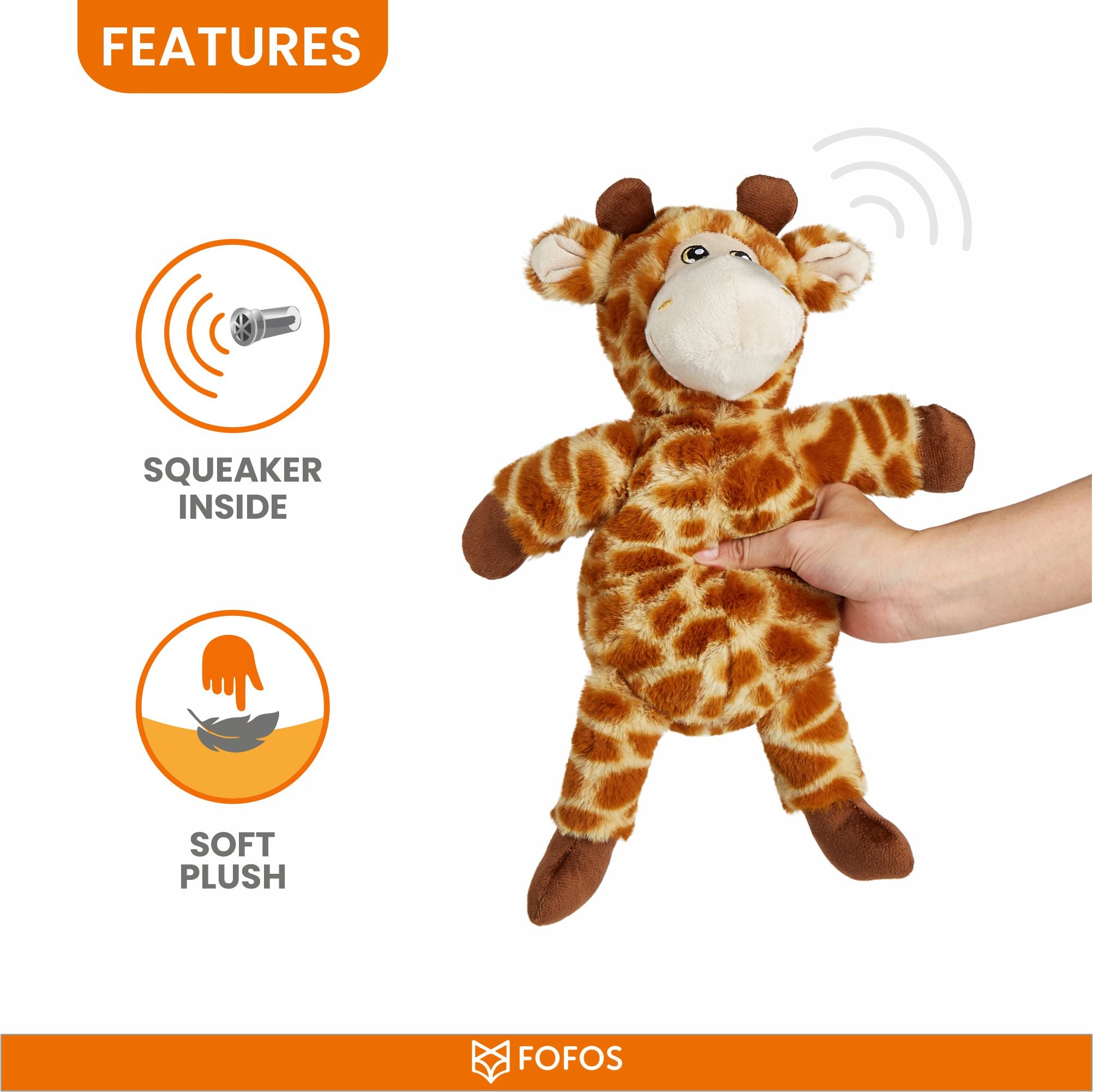 FOFOS Wildlife  Plush Giraffe 25 x 8.5 x 35cm