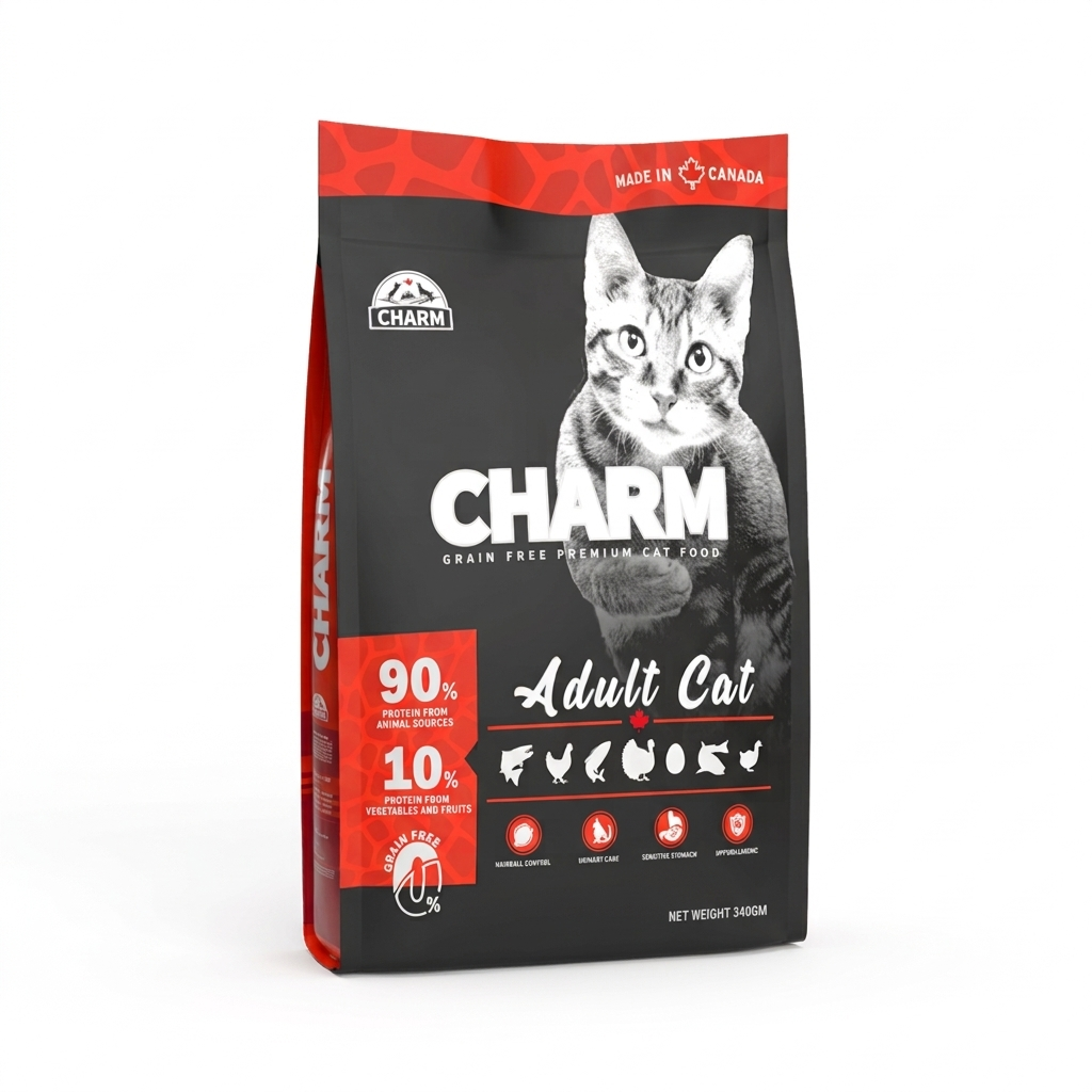 Charm Adult Cat Grain-Free Premium Dry Cat Food 340g
