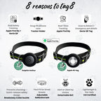 Kennel Genie Pet Tracker Kit Adjustable Collar For Dogs and Cats Work with Apple Devices