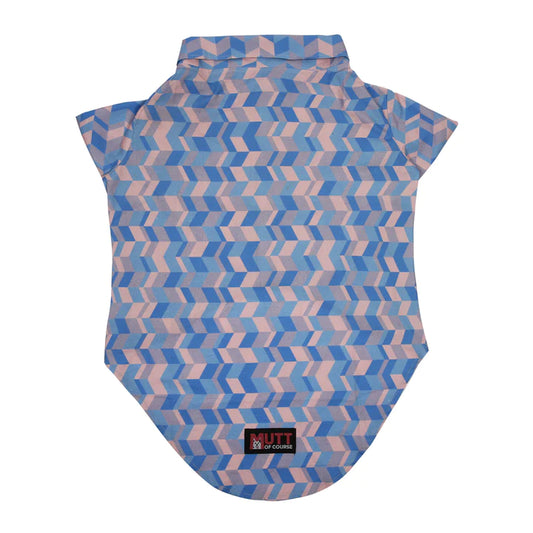 Mutt of Course Light Geometrical Shirt For Your Furry Friend