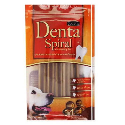 Goodies Dental Spiral Sticks Dental Care Stick for Dogs 500g