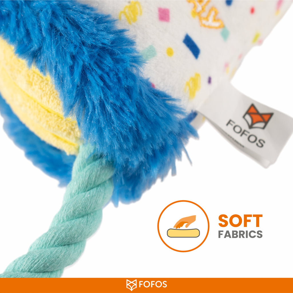 FOFOS Birthday Hat Dog Toy 13x9x28 cm