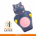FOFOS Latex Toy Hippo 6.5 x 6.5 x 11.5 cm