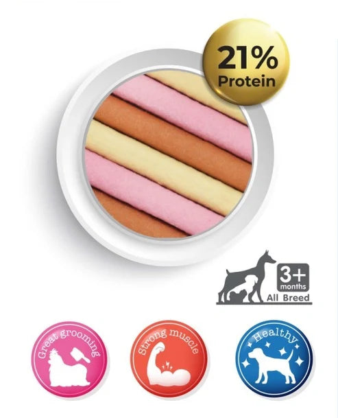 Great Titan Snack Smoked Salmon Original Flavor Stick For 3+Months Dogs 70g