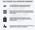 M-Pets Viaggio Carrier (19") IATA Approved For Dogs & Cats XS 48.3x32x25.4cm Holds Up To 4.5kg Bordeau & Grey