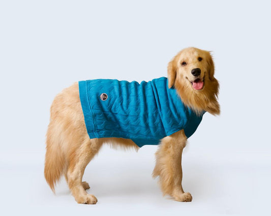 Pet Snugs Half Cable Half Jacquard Sweater For Your Furry Friend