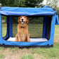 M-Pets Flow Foldable 61x41x41cm Medium Crate - 3 Ways Opening | Washable Cushion | 2 Pockets | Detachable Bag