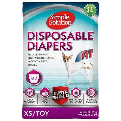 Simple Solution Disposable Diapers for Female Dogs