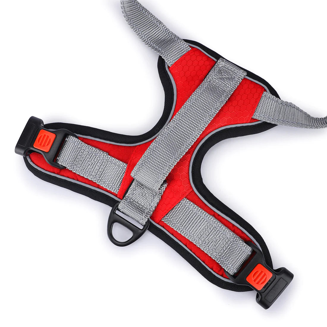Basil Dog Handle Harness No-Pull Adjustable Vest Harness Red
