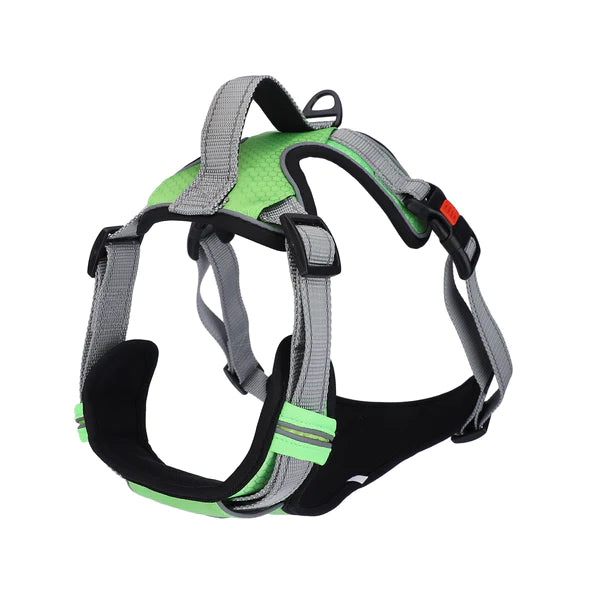 Basil No-Pull Vest Reflective Handle Harness - Green