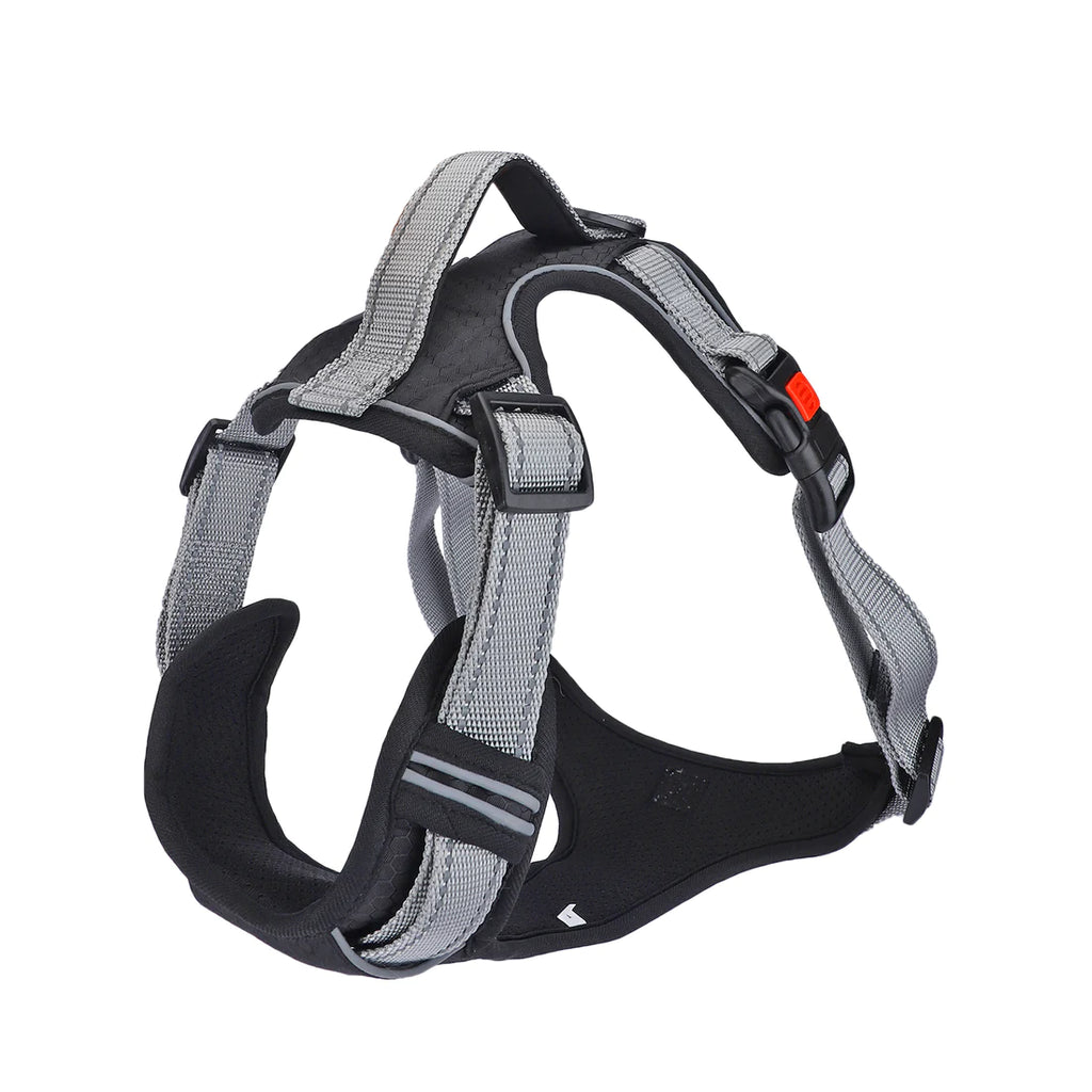 Basil No-Pull Vest Reflective Handle Harness - Black
